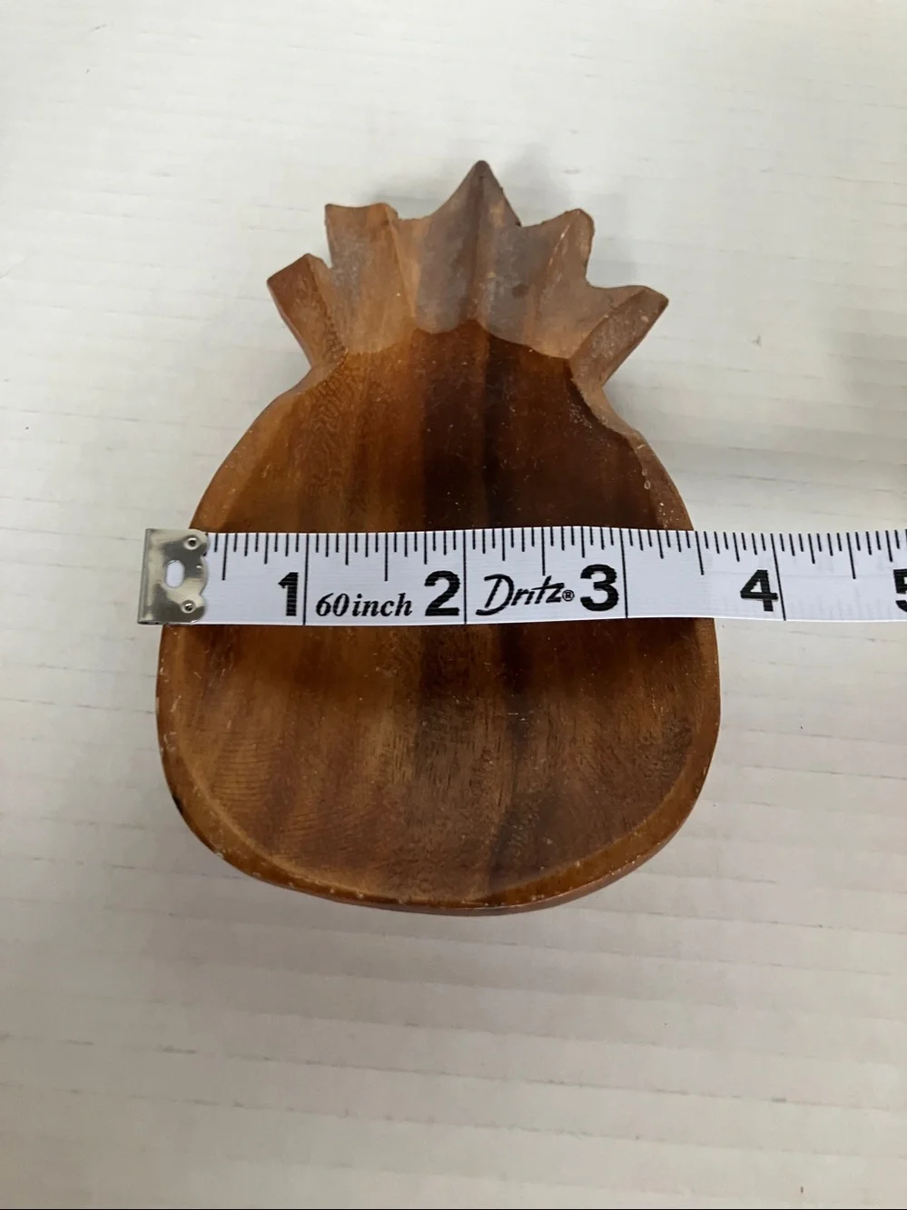 Vintage Wooden Pineapple-Shaped Bowl Set of‎ 2  (medium & small)